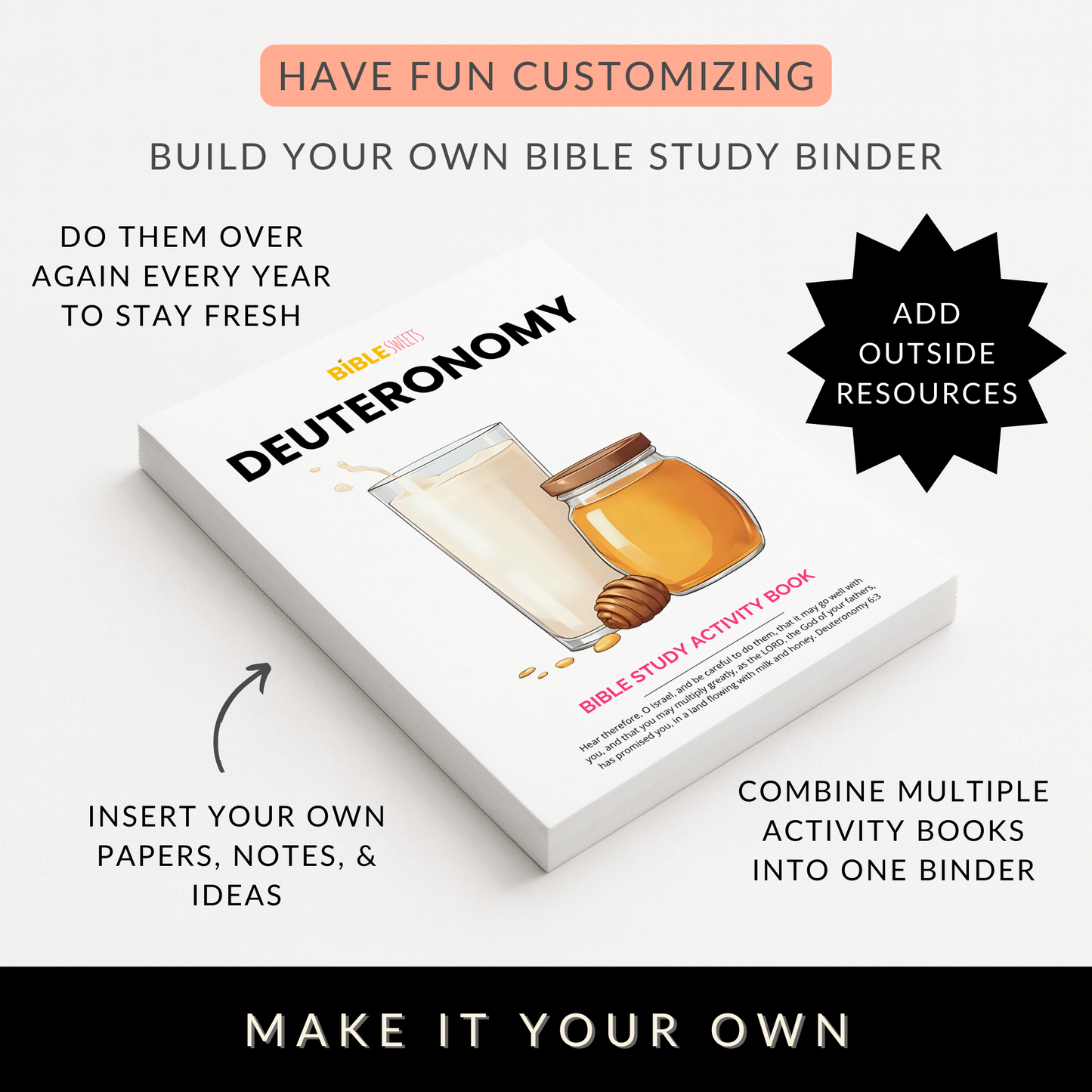 Deuteronomy Bible Study Activity Book (Digital Download)