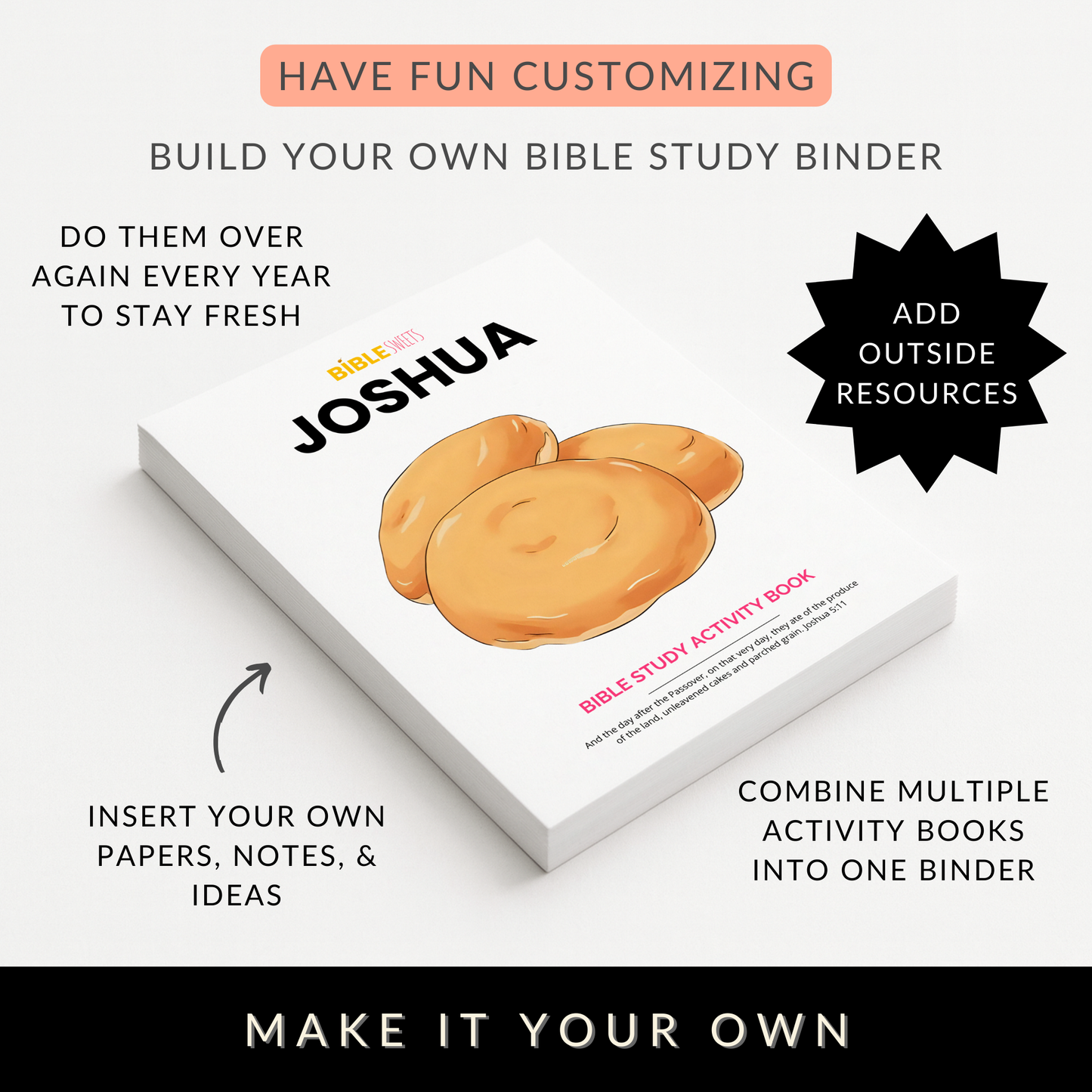 Joshua Bible Study Activity Book (Digital Download)