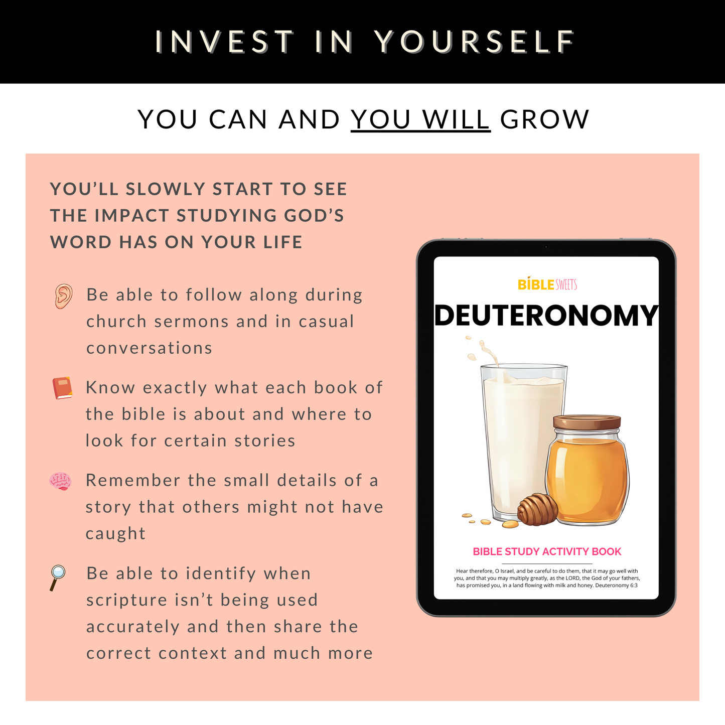Deuteronomy Bible Study Activity Book (Digital Download)