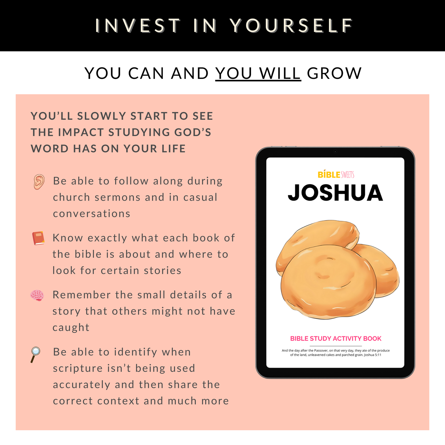 Joshua Bible Study Activity Book (Digital Download)