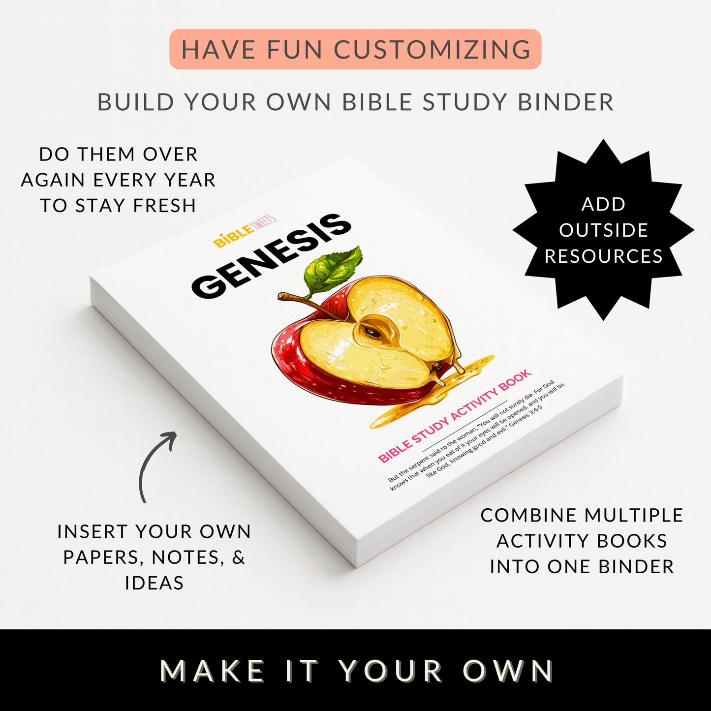 Genesis Bible Study Activity Book (Digital Download)