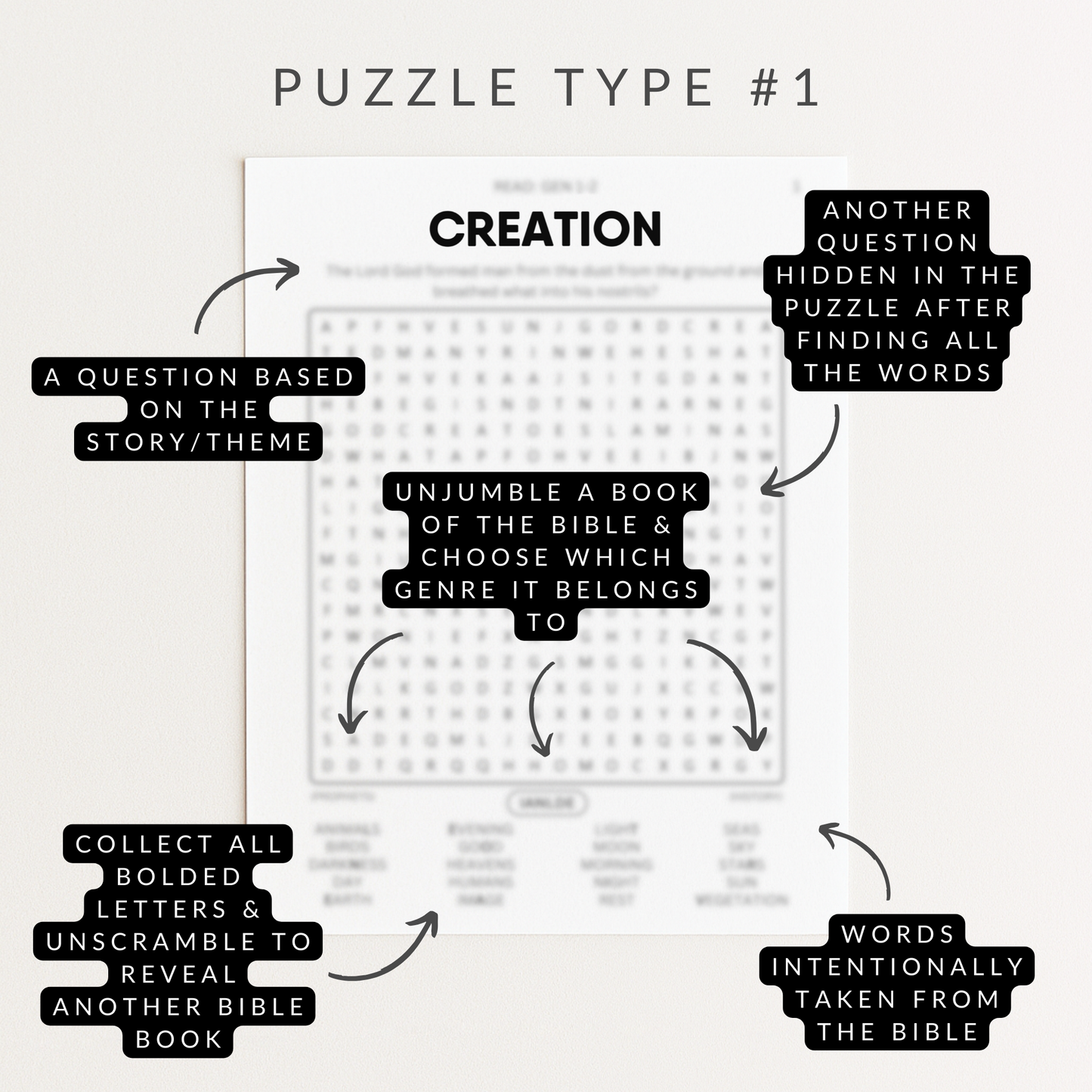 Genesis Bible Study Activity Book (Digital Download)