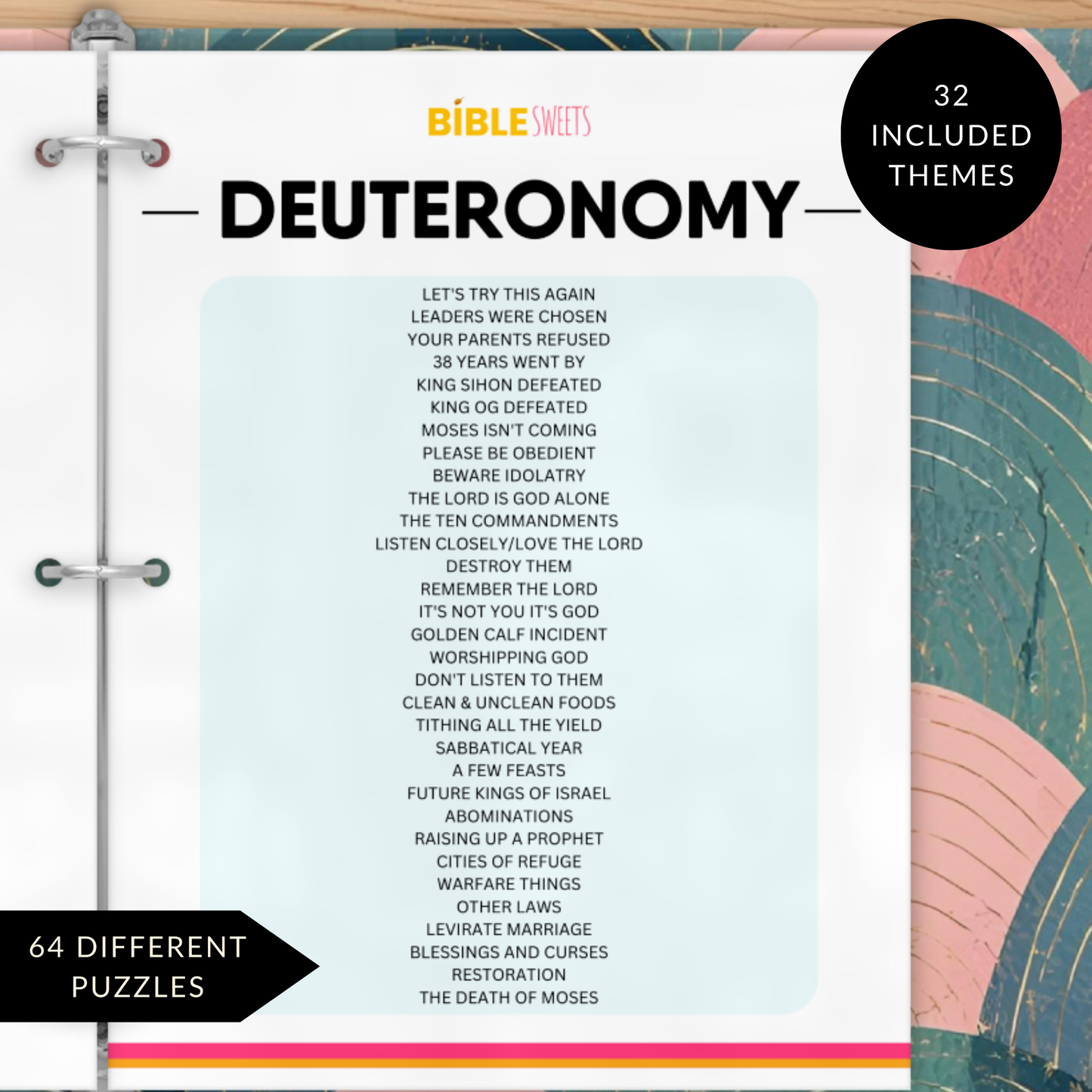 Deuteronomy Bible Study Activity Book (Digital Download)