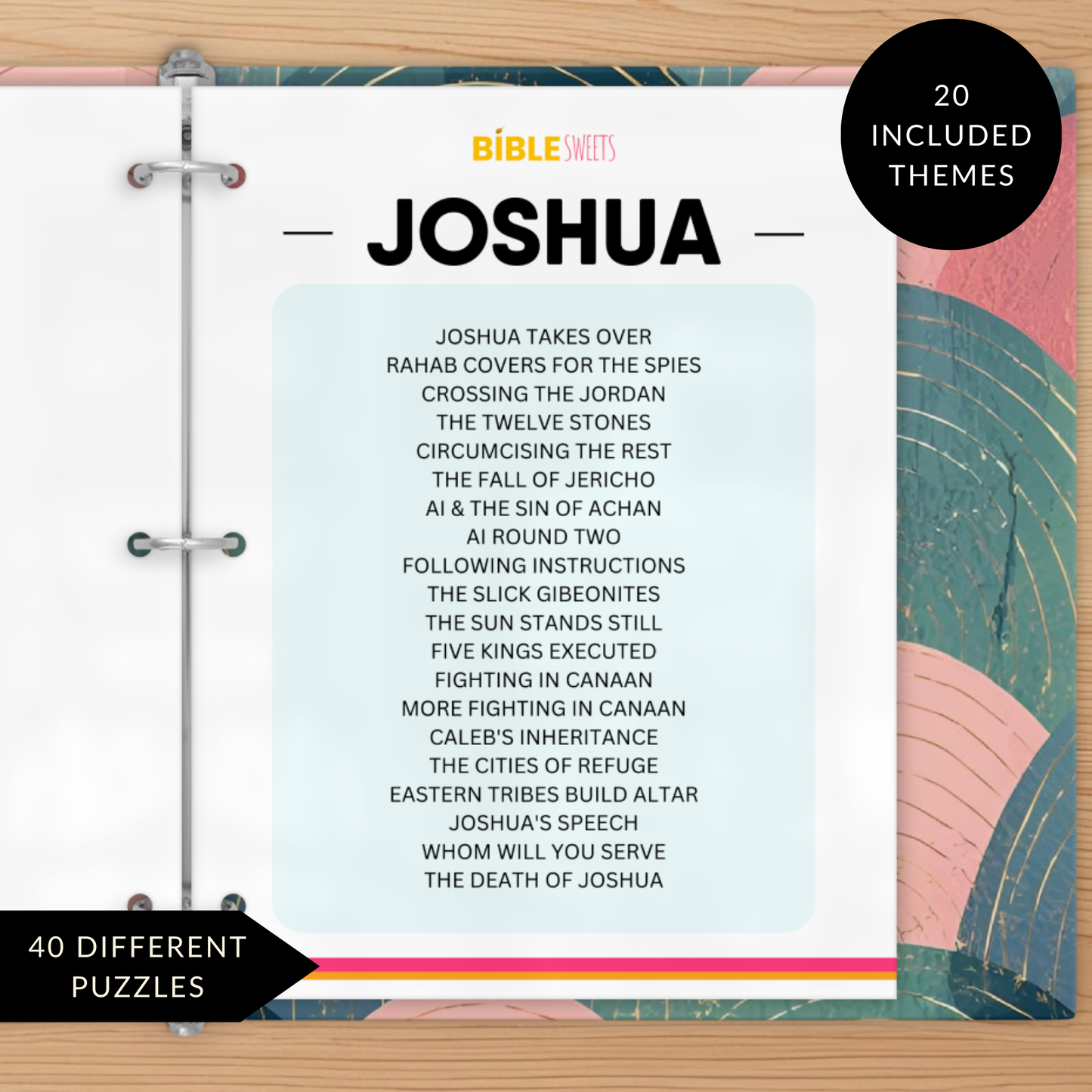 Joshua Bible Study Activity Book (Digital Download)