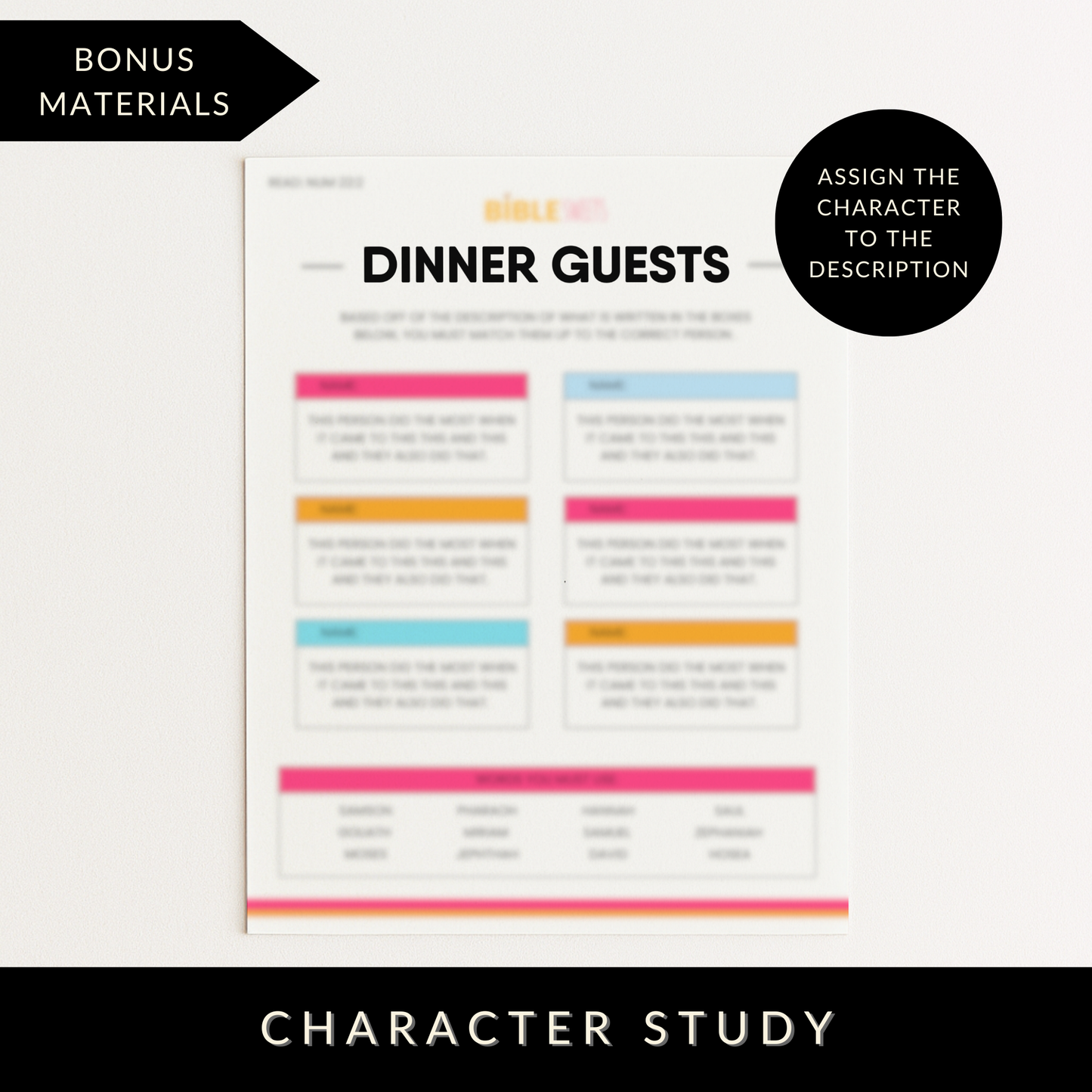 Numbers Bible Study Activity Book (Digital Download)