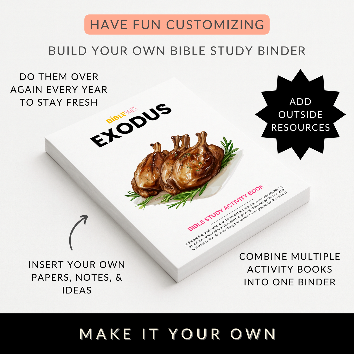 Exodus Bible Study Activity Book (Digital Download)