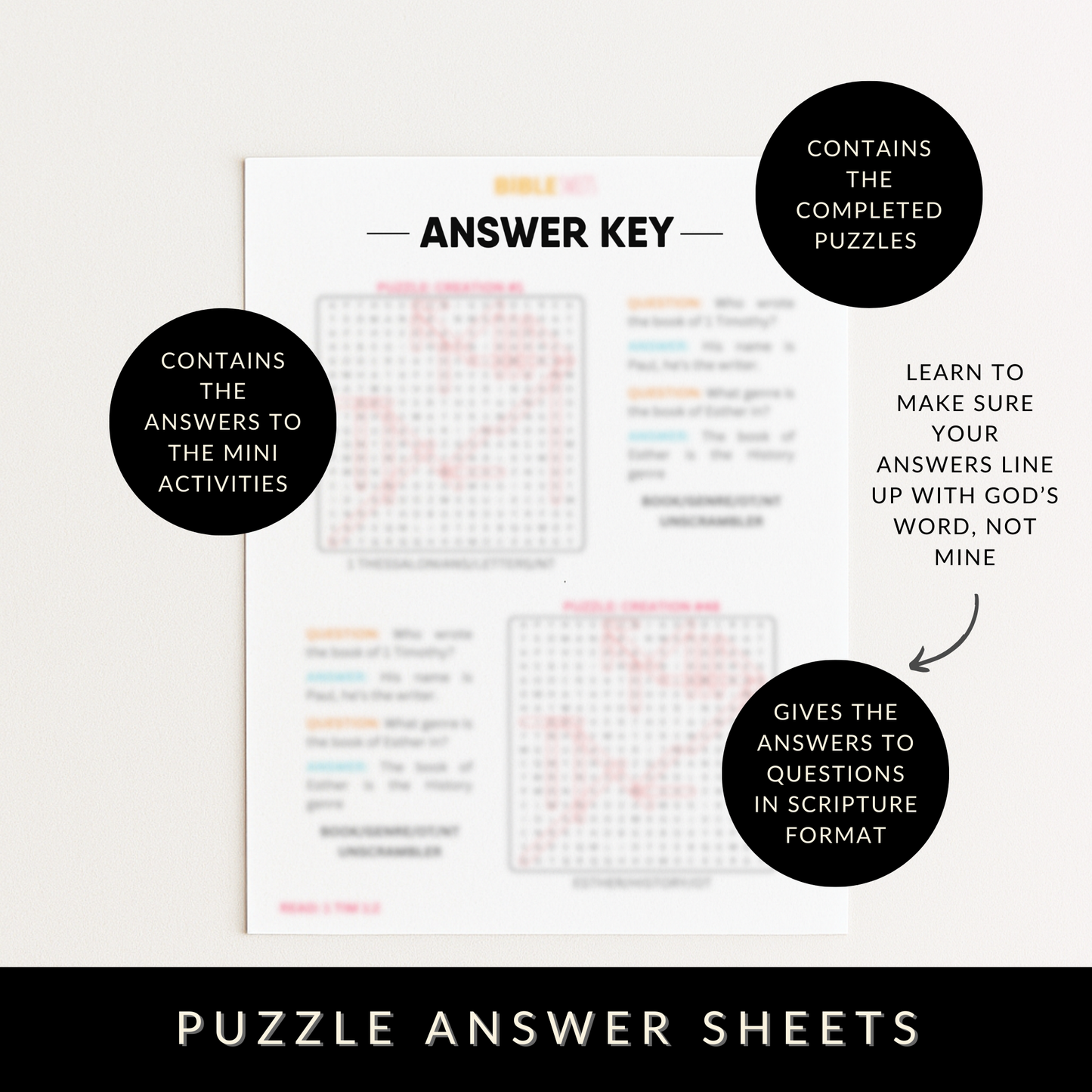 Numbers Bible Study Activity Book (Digital Download)